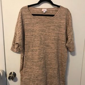 LuLaRoe L Irma worn once EUC Light Dusty Rose